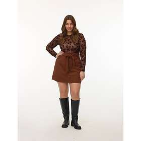 Vero Moda Curved Vilja Manchester Kort Kjol