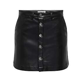 Only Liora Konstläder Kort Kjol