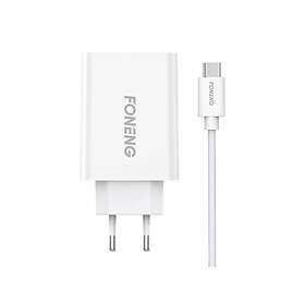 Foneng EU43 Type-C Hurtiglader med USB Type C-kabel