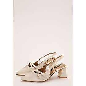 Bianco Biavictoria Buckle Ballerina Sko