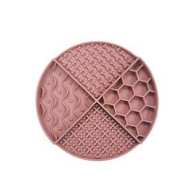 Nordic paws Slikkemåtte Rund (21x21cm Rød)