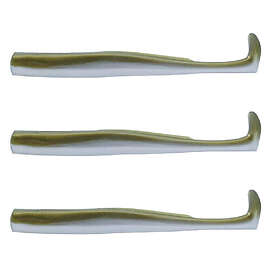 Fiiish Crazy Paddle Tail 3-pack Khaki 18cm