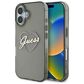 Guess Iml Glitter With Pearl Strap MagSafe Coque Rigide pour iPhone 16 Plus