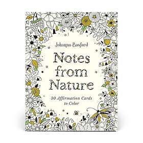 Johanna Basford Notes from Nature: 30 Affirmations Cards to Color