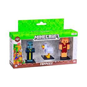 Minecraft 3D Figur Evoker, Chicken och Piglin 6cm