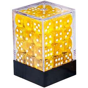 Vaettir D6 Transparent Gul/Vit Tärningsset 36st