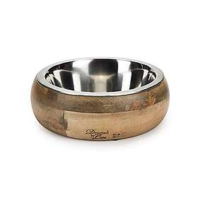 Designed By Lotte Mandira Bol en Bois et Acier Inoxydable 21cm