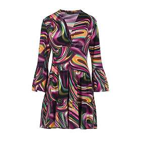 Conquista Print Jersey Tiered Dress