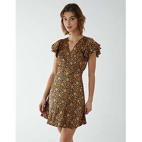 Blue Vanilla Wrap Frill Mini Dress