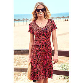 Sosandar Leopard Print Relaxed Fit Jersey Dress