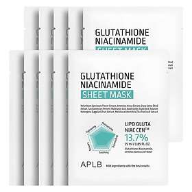 APLB Glutathione Niacinamide Sheet Mask 10 stk