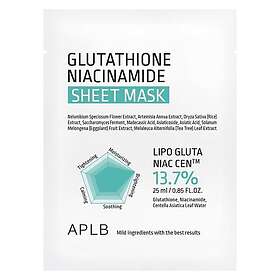 APLB Glutathione Niacinamide Sheet Mask 5 stk