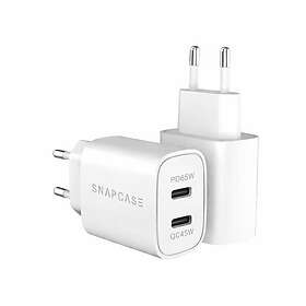 Snapcase 51509 GaN-adapter Kaksois-USB-C 65W