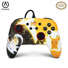 PowerA Manette filaire améliorée - Nintendo Switch - Pikachu vs. Meowth (Nintend