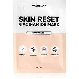 breakout + aid Skin Reset Niacinamide Masque Tissu 34g