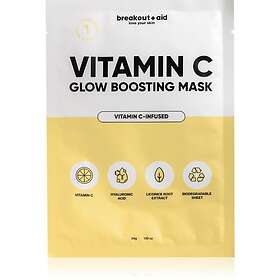 breakout + aid Vitamin C Glow Boosting Mask Sheet Mask 34g