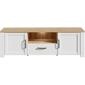 Bohol Meuble TV 2 portes 1 tiroir 1 niche 166x42x51.8cm