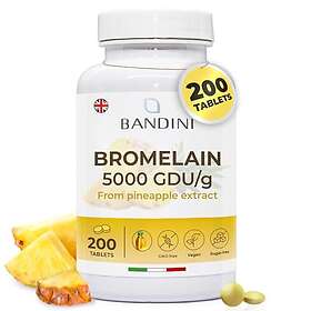 Bandini Bromelain 5000 GDU/g 200 magsaftresistenta Tabletter