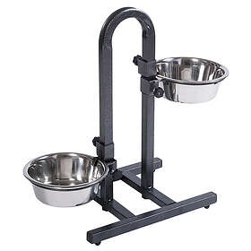 Kerbl U-Bowl Stand Stainless Steel Double 2x1.8L 44cm