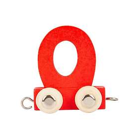 Small Foot Træbogstavstog Rød O 12 stykker 10365-display12