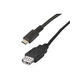 Erard 722518 Micro USB Mâle vers USB-A Femelle Câble OTG