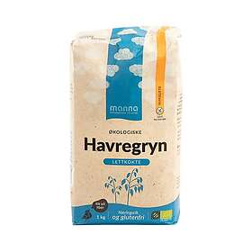 Manná Havregryn Lättkokt Glutenfri 1kg