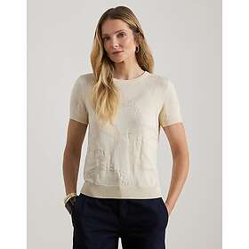 Ralph Lauren Lauren Beltingmotif Kortærmet T-shirt (Dame)