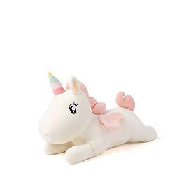 Teddykompaniet Squeezie Liggande Enhörning (4341-White-OS)
