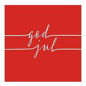 Ambiente Servett 33x33cm 20-pack Röd/Vit