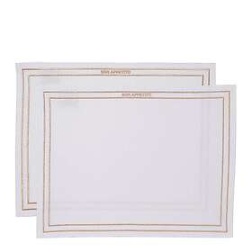 Vondels BON APPETIT Pöytäliina Valkoinen 2-pakkaus
