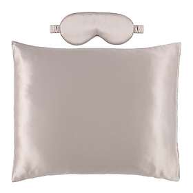 FanniK Gåvoset Örngott & Sovmask i Siden Grå