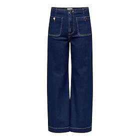Only Madeline Høy Midje Brede Lomme Jeans (Dame)