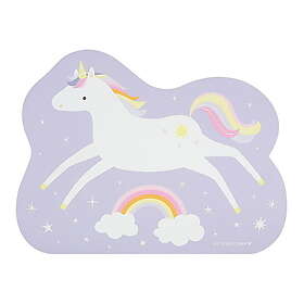 A Little Lovely Company Jumping Unicorn Dækkeserviet Lilla