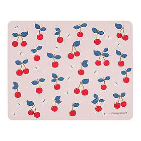 A Little Lovely Company Dækkeserviet Cherries Pink
