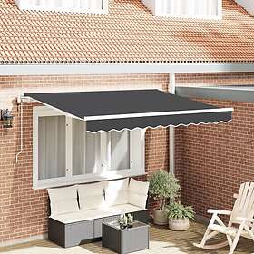 vidaXL Patio Awning Manuell 250x200cm Grey 3329371