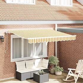 vidaXL Patio Awning Manual 250x200cm Yellow 3329365