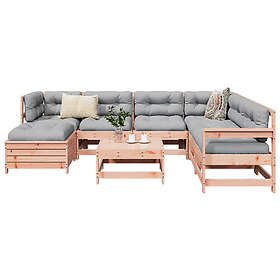 vidaXL Sofa Set 8 Pieces Solid Douglas Fir 3250598