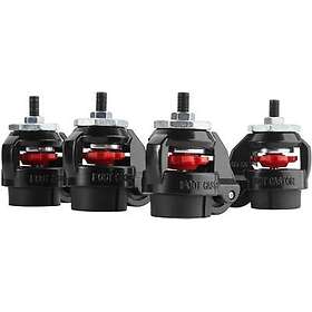 Oplite Noir 60 mm Roulettes (4 Pieces)