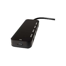 Value USB 3.2 Gen 1 Hub med 4 Porte og 1 PD-Port