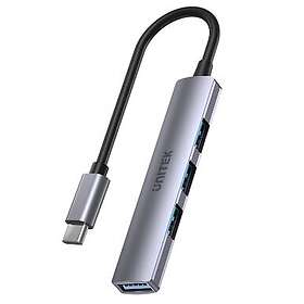 Unitek H1208B USB-C Hub med 3x USB-A 2.0 & 1x USB-A 3.0 Porte