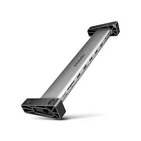 AXAGON HMC-10HLS USB-C Hub med HDMI 4K/60Hz, RJ-45, SD/microSD, PD 100W, 4x USB-A Portar