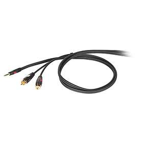 Proel 3.5mm Hane till 2x RCA Hane Kabel 1.8m