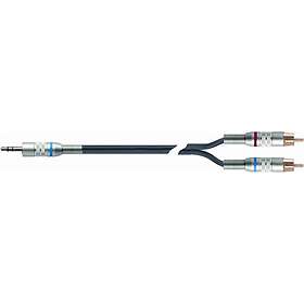 Quik Lok 3.5mm Stereo till 2x RCA-kabel 3m