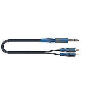 Quik Lok 6.3mm Hane till 2x RCA Kabel 5m RKSA/120-5