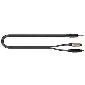 Quik Lok 3.5mm Stereo Jack till 2x RCA-kabel 5m 30.02348