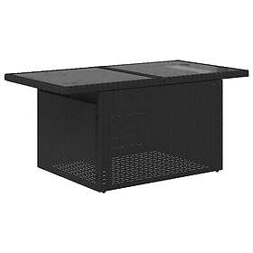 vidaXL Lounge Set 8 Delar Svart Konstrotting 3326516