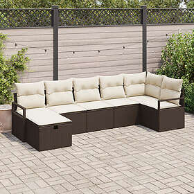 vidaXL Loungesett 4 Deler Kunstig Rattan Antrasitt 3360529