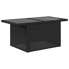 vidaXL Ensemble de Salon 6 Pièces avec Coussins Noir Rotin Synthétique 3326247