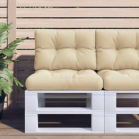 vidaXL Kudde för Bänksoffa Tyg 50x40x12 cm Beige 360538