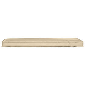 vidaXL Kudde Oxford Tyg 140x40x8 cm Beige 42001651